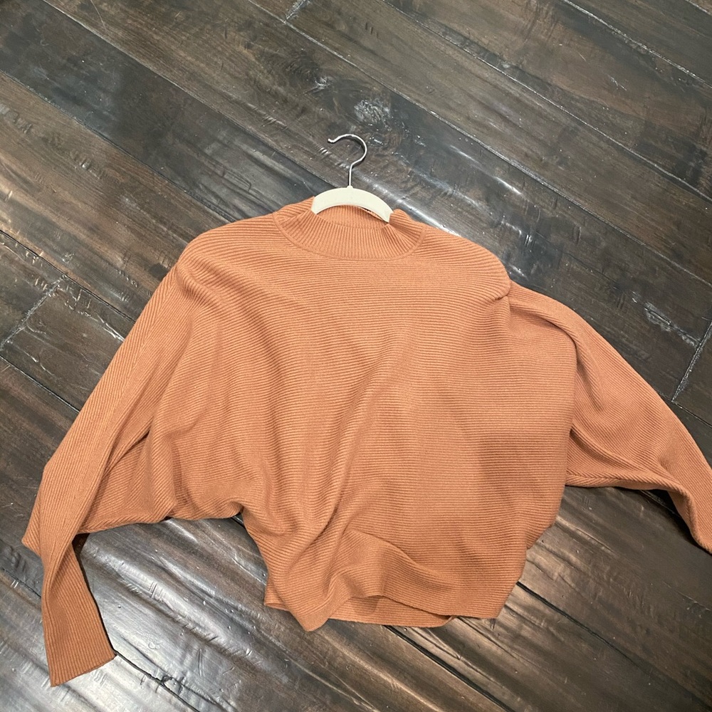 Forever 21 camel mock neck sweater
